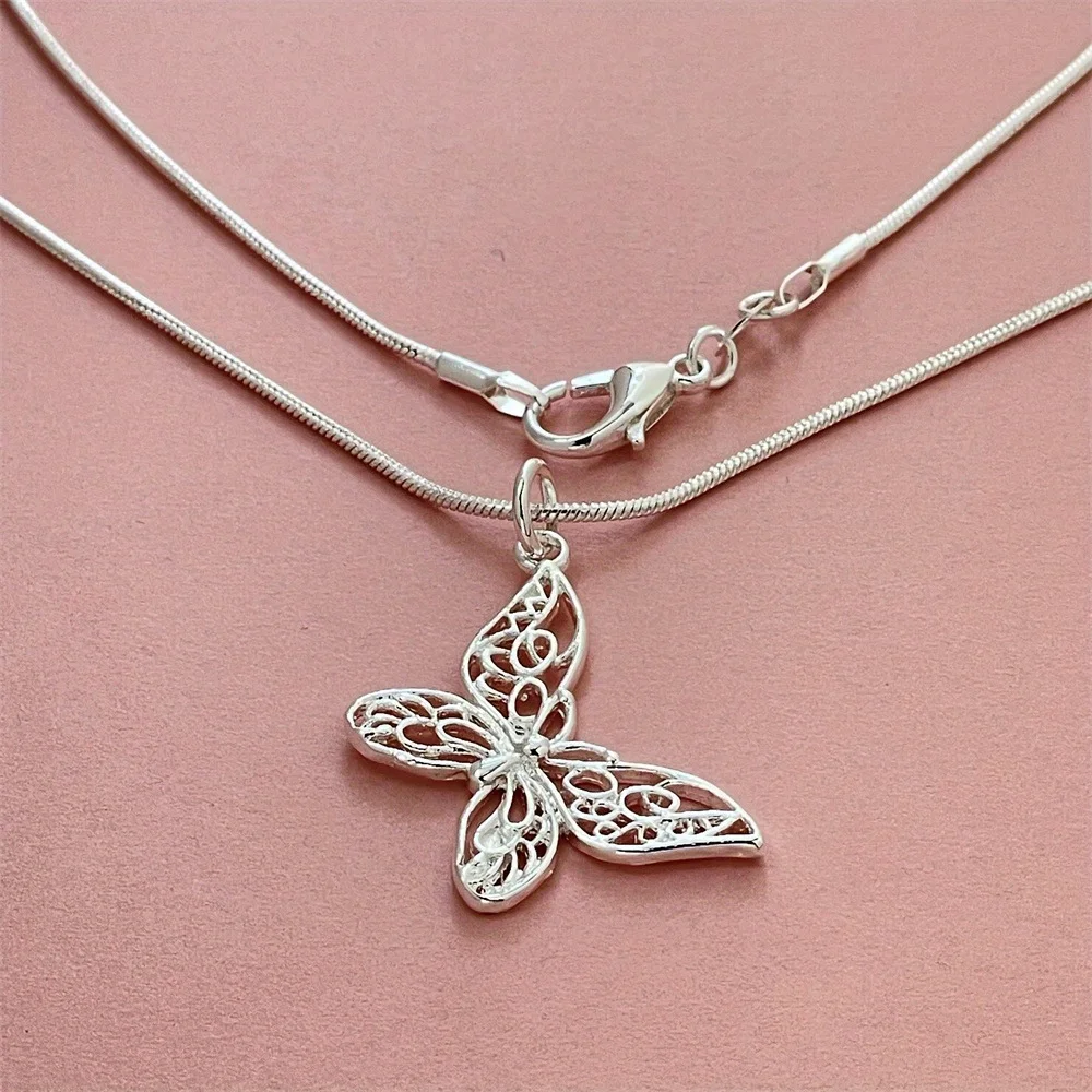 Ethnic Fashion Design - Kalung Kupu-kupu Perak Sterling 925 Desainer