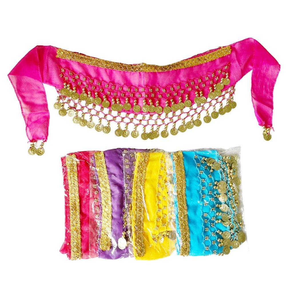 Ethnic Fashion India - Syal pinggul sifon untuk anak-anak, rantai