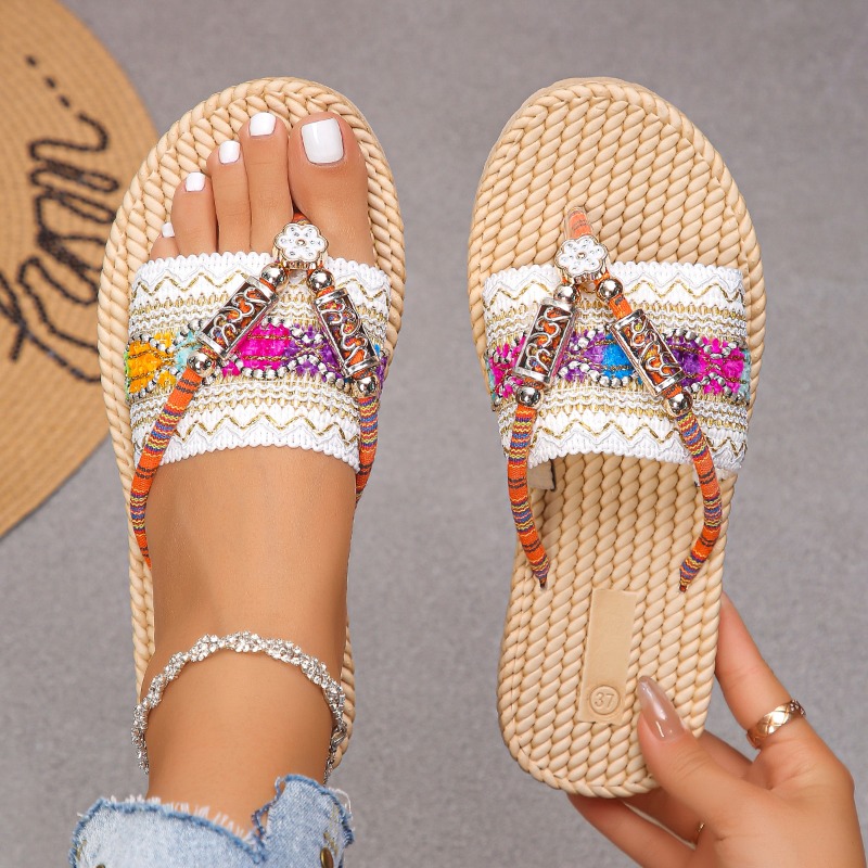Ethnic Modern Fashion - Sandal Wanita Sepatu Tenun Tangan Luar