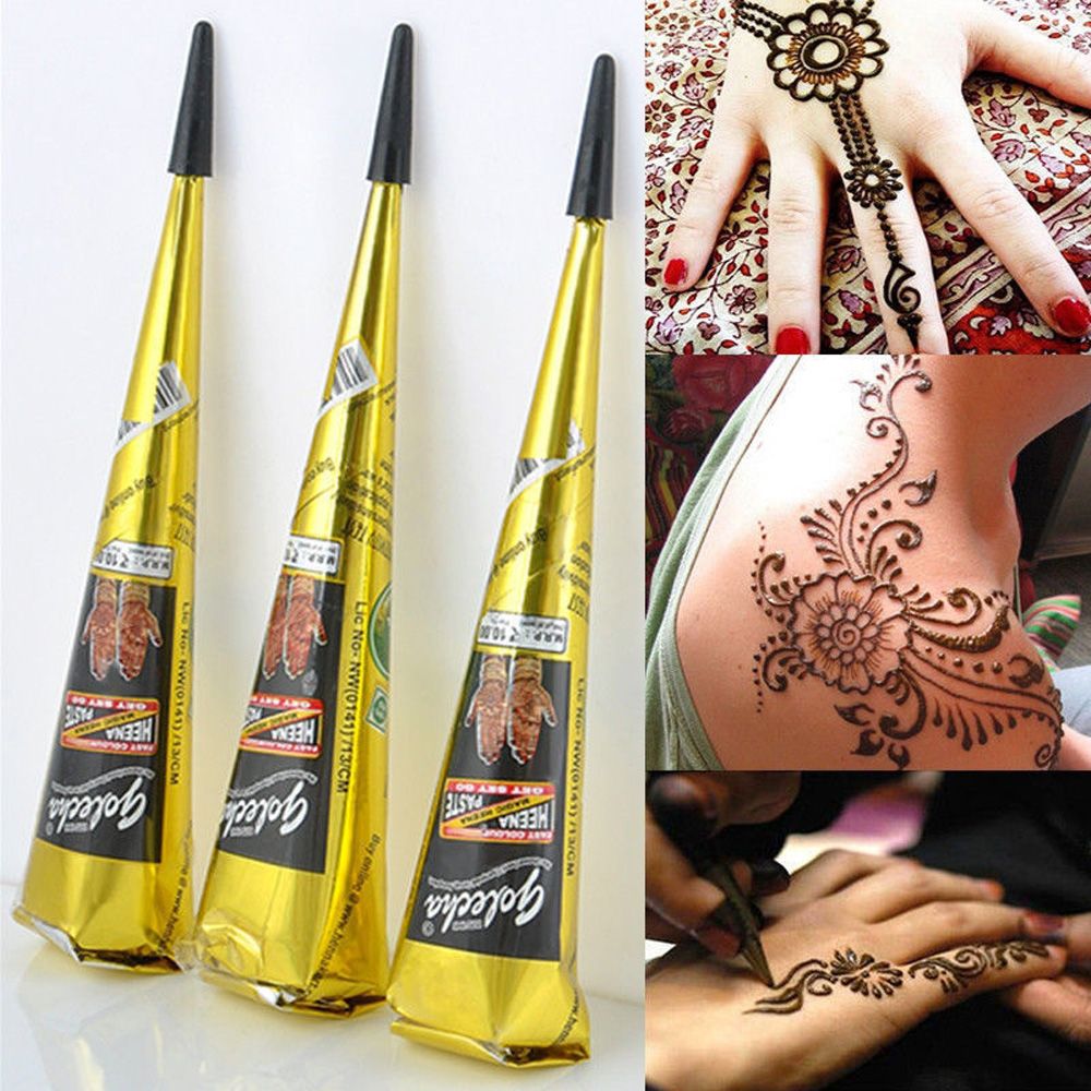 Ethnic Fashion India - Pasta Tato Flash Sementara Alami Seni