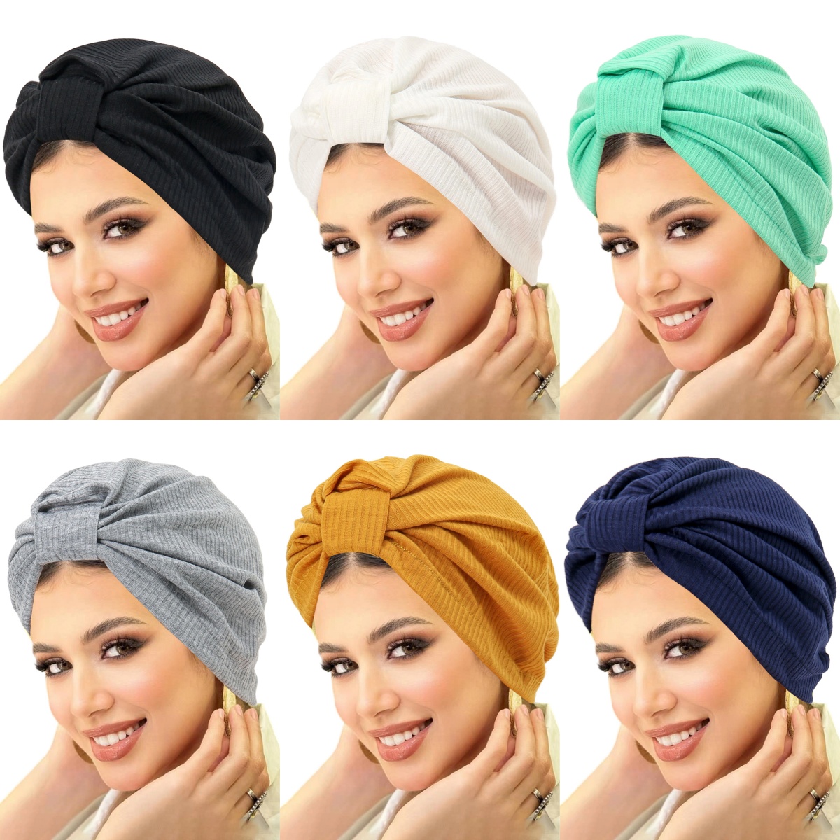 Ethnic Fashion India - Topi Jilbab Muslim Wanita Warna Solid