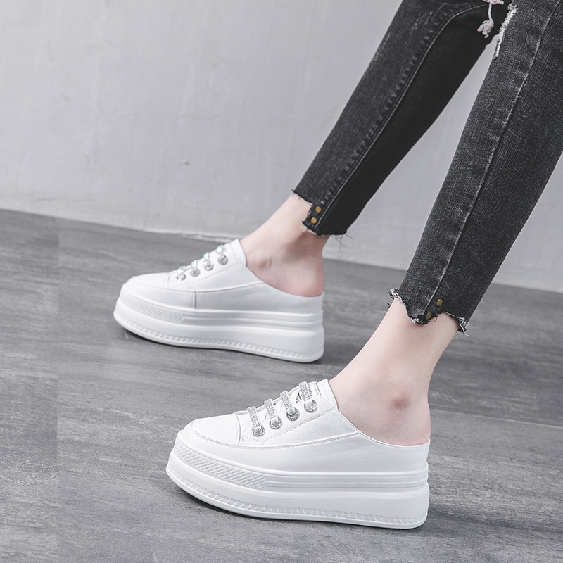 Ethnic Modern Fashion - Sepatu Sandal Wanita Kulit Asli 8.5cm,