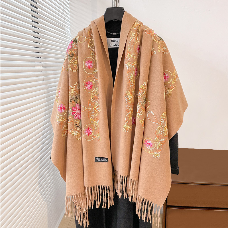 Go Ethnic Fashion - Selendang Bordir Gaya Etnik Vintage, Syal