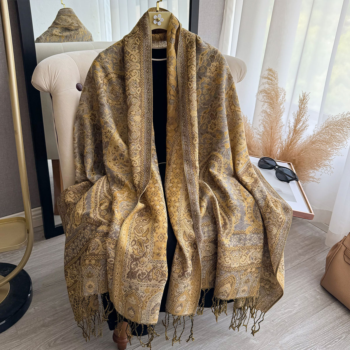 New Ethnic Fashion - 2025 Desain Selimut Rumbai Gaya Etnik