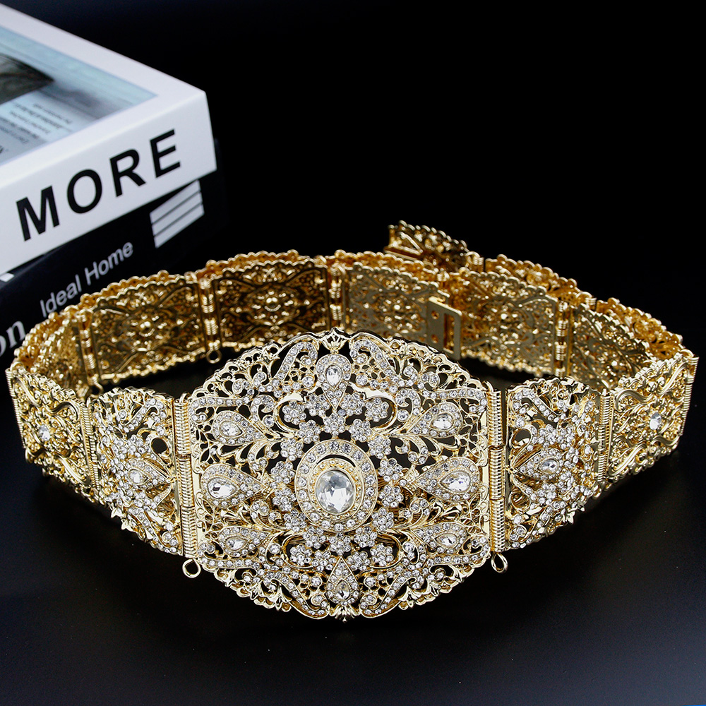 Ethnic Modern Fashion - Sunspicems sabuk kristal untuk wanita, gaun