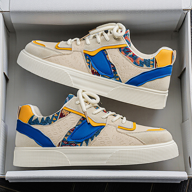 Ethnic Modern Fashion - Sepatu Sneakers Platform Vintage Pria -