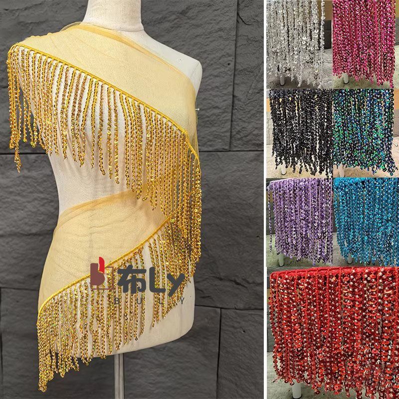 Ethnic Fashion Design - Rumbai Payet Manik-manik 15cm, Hiasan Bordir