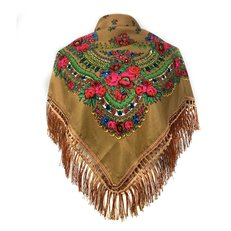 New Ethnic Fashion - Bandana berumbai etnis Bandana Babushka selendang