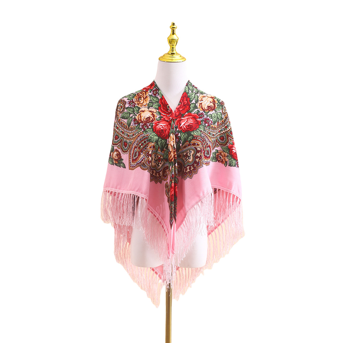 Go Ethnic Fashion - Selendang Etnik Rusia 110cm untuk Wanita,