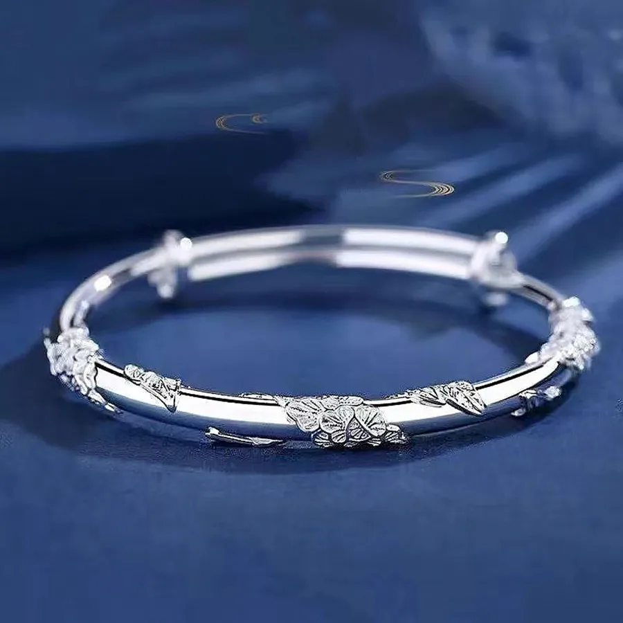Gelang bunga mekar cantik pera - Ethnic Fashion Design ulasan dan harga