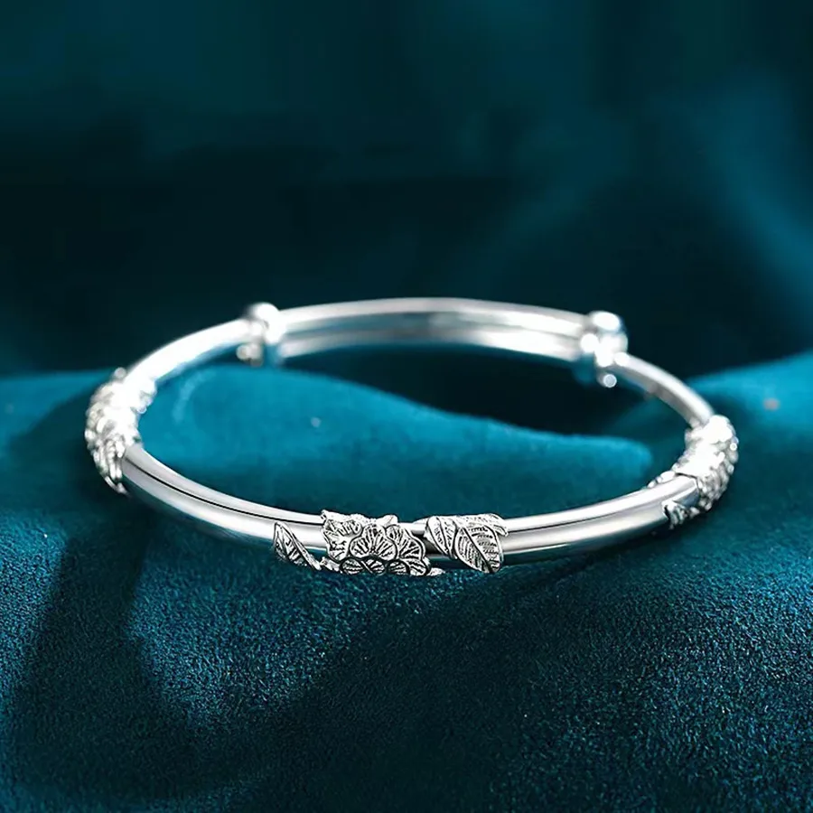 Gelang bunga mekar cantik pera - Ethnic Fashion Design ulasan dan harga
