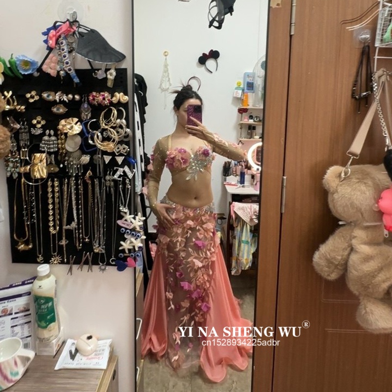 Kostum Tari Perut Kustom, Kost - Ethnic Fashion India ulasan dan harga