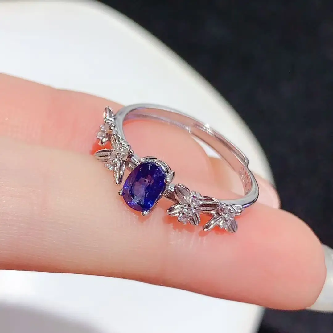 Cincin Safir Alami dengan Desa - Ethnic Fashion Design ulasan dan harga