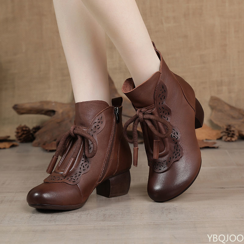 Sepatu Bot Wanita Musim Gugur  - Ethnic Modern Fashion ulasan dan harga