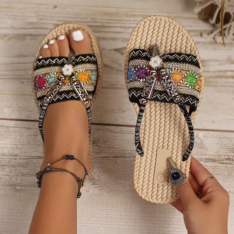 Sandal Wanita Sepatu Tenun Tan - Ethnic Modern Fashion ulasan dan harga