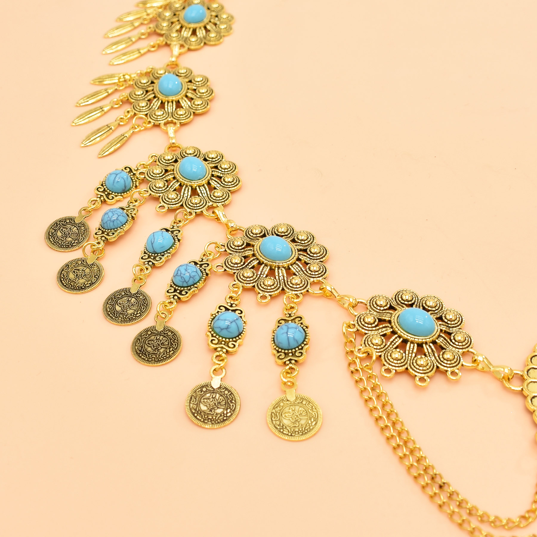 Rantai pinggang ukiran geometr - Ethnic Fashion Co In ulasan dan harga