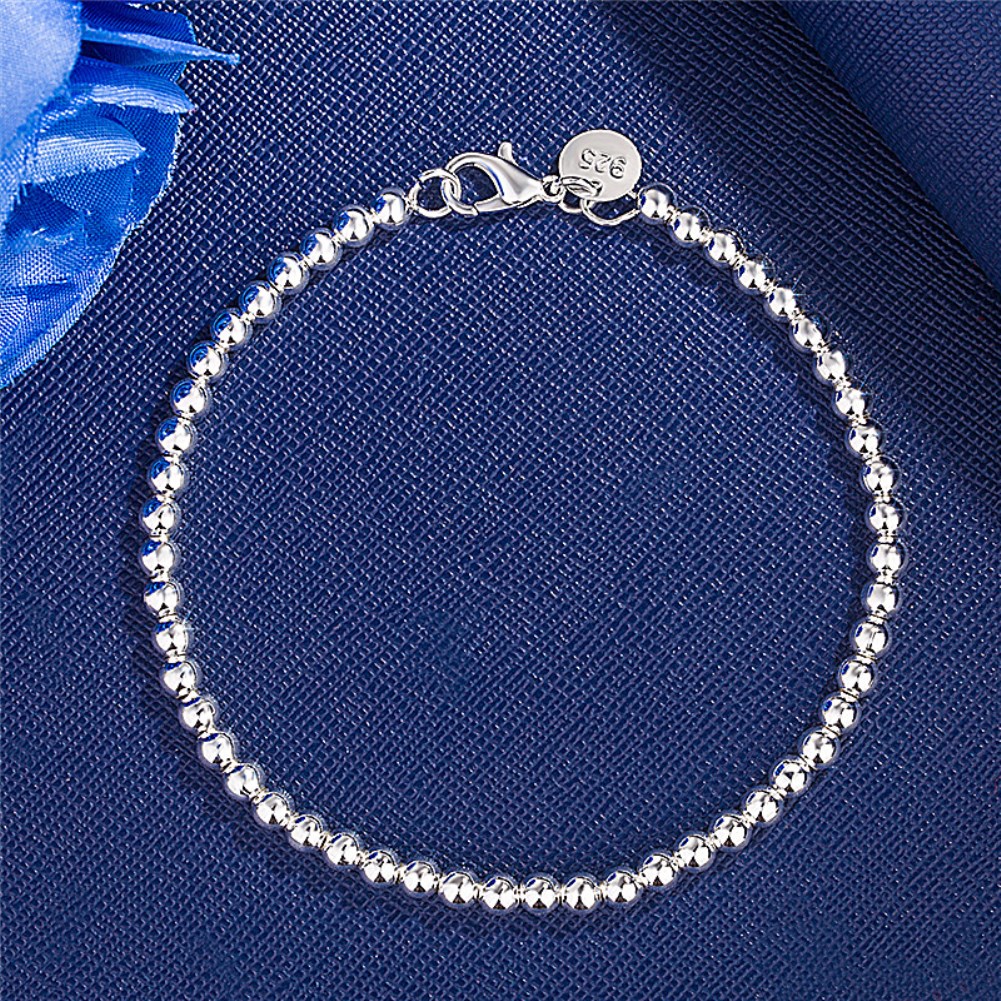 Gelang manik-manik 4MM mewah b - Ethnic Fashion Design ulasan dan harga