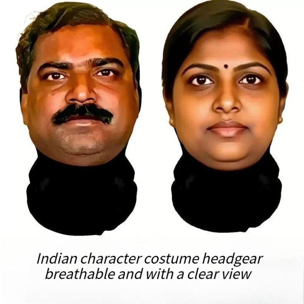 Masker Gaya India Lucu Desain  - Ethnic Fashion India ulasan dan harga
