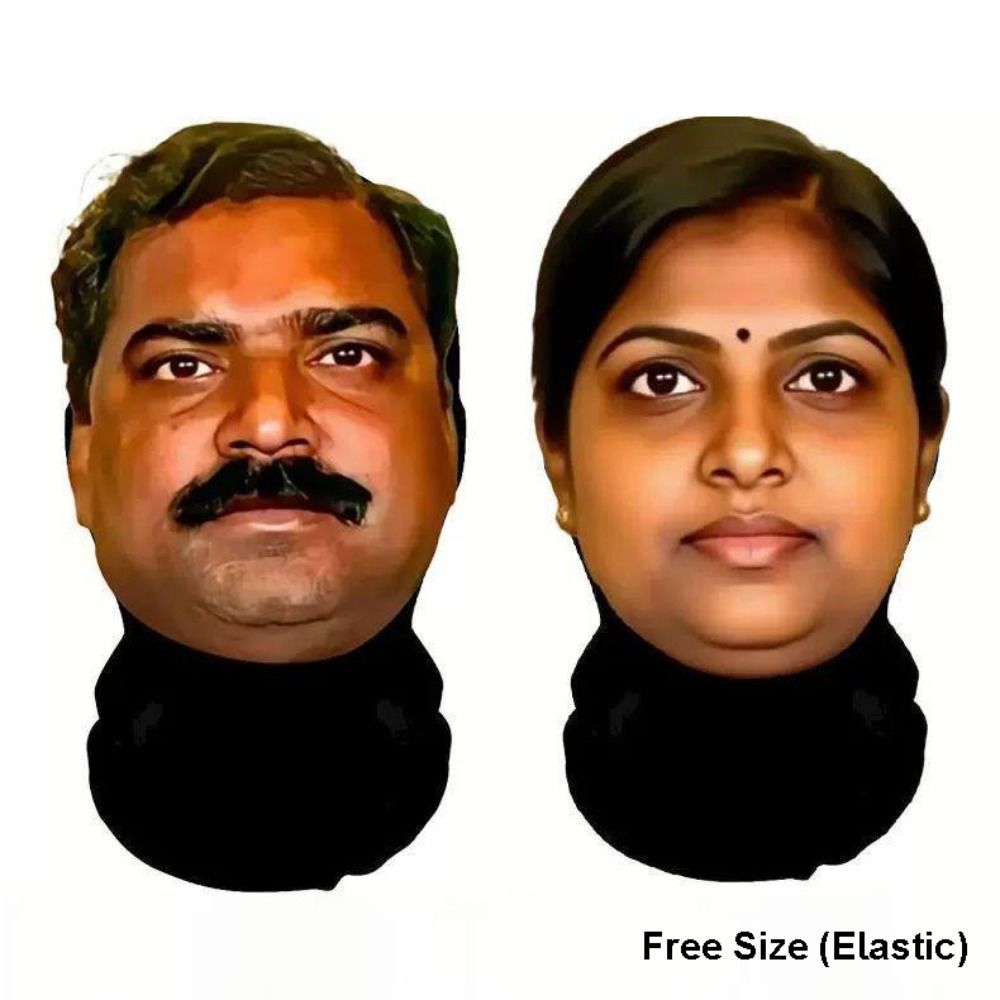 Masker Gaya India Lucu Desain  - Ethnic Fashion India ulasan dan harga