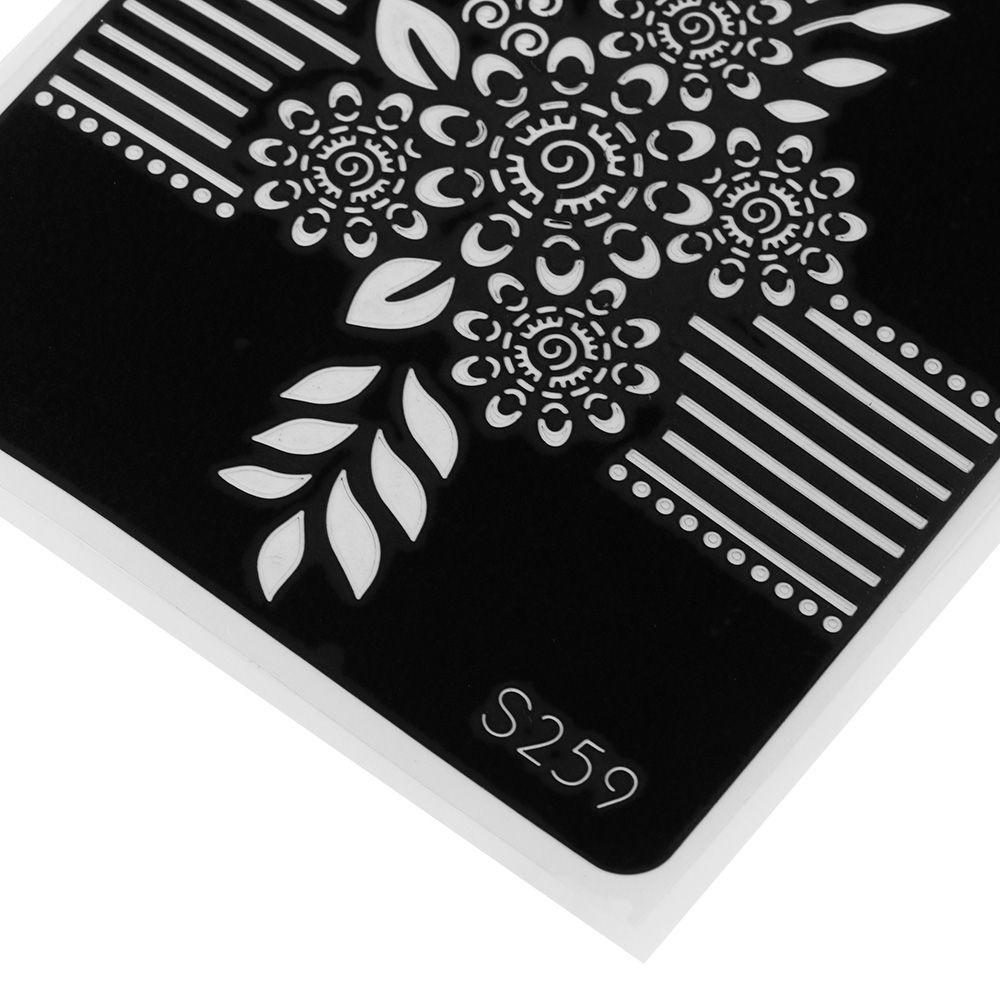 Stiker Stencil Template Henna  - Ethnic Fashion India ulasan dan harga