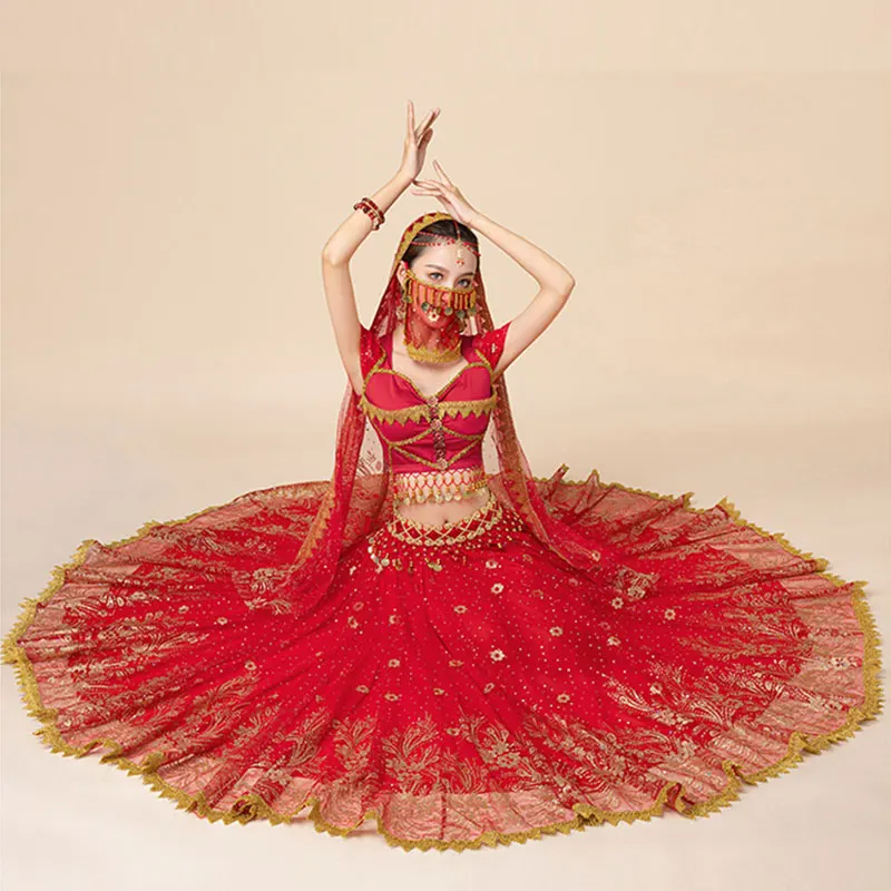 Gaun Atasan Tari Perut Cosplay - Ethnic Fashion India ulasan dan harga