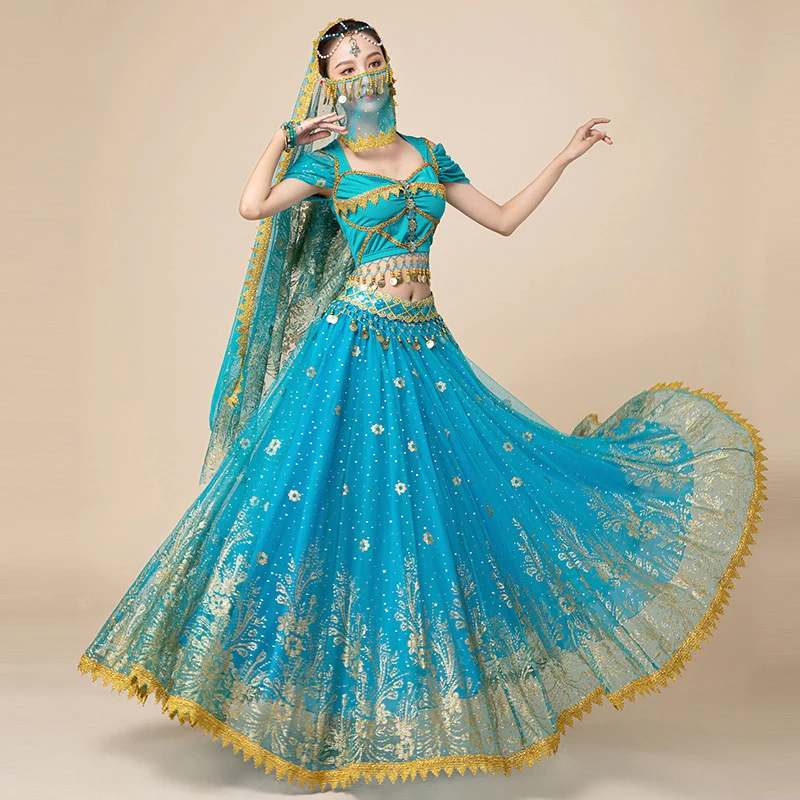 Gaun Atasan Tari Perut Cosplay - Ethnic Fashion India ulasan dan harga