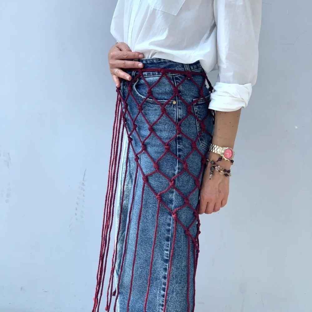 Selendang Syal Rumbai Jala Boh - Ethnic Fashion Design ulasan dan harga