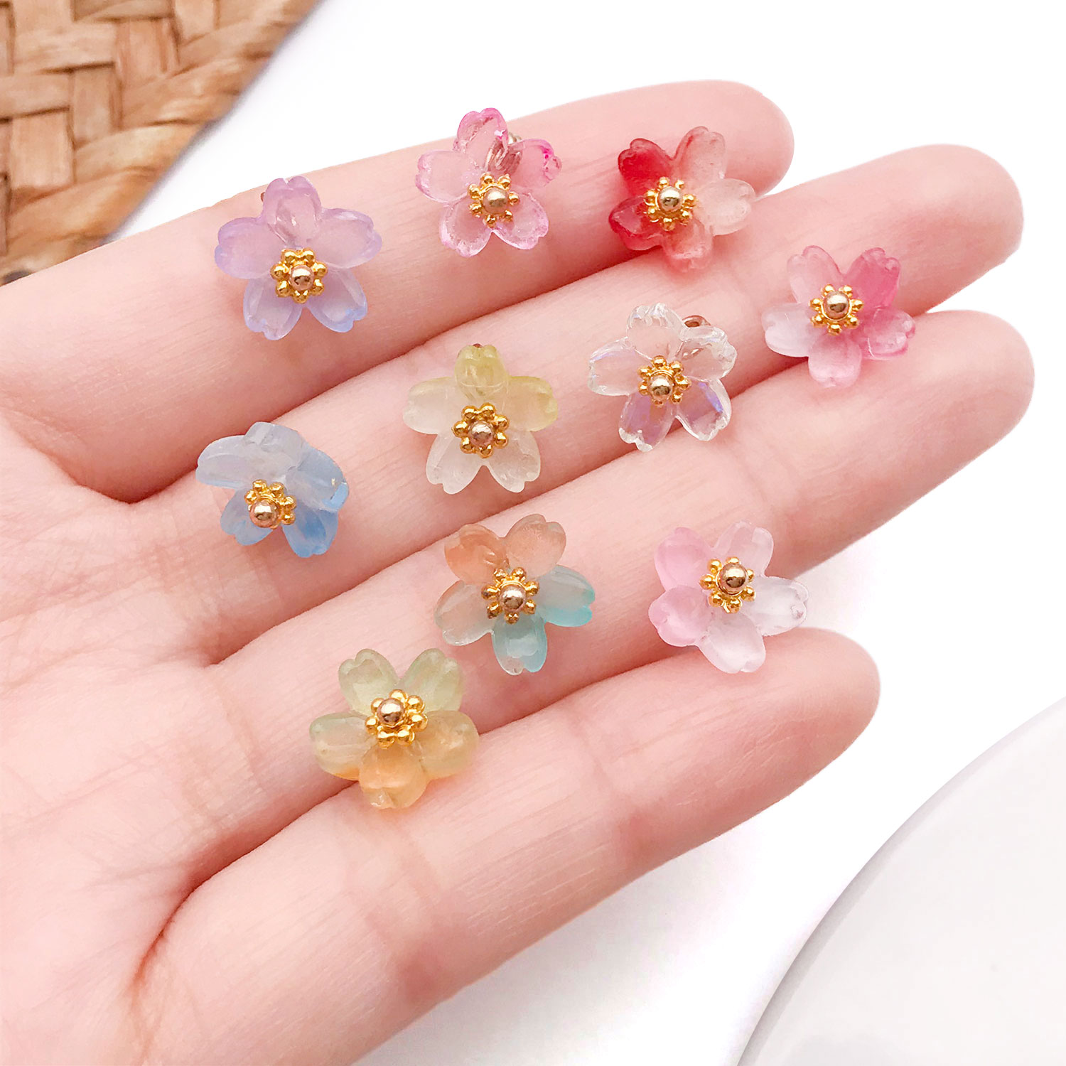 10/20 Buah Liontin Bunga Sakur - Ethnic Modern Fashion ulasan dan harga